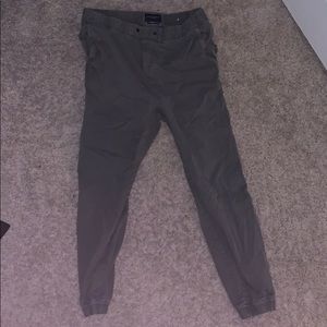 Grey American eagle cargo cuffs